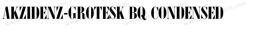 AKZIDENZ-GROTESK BQ CONDENSED REGUL字体转换